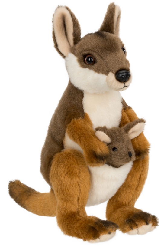 WWF (Världsnaturfonden) Vallaby med baby - WWF (Verdens naturfond)